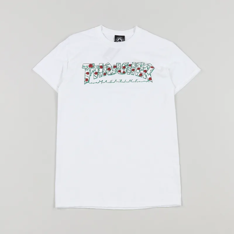 Thrasher Roses T-Shirt White