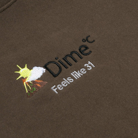 Dime Weather Crewneck Walnut