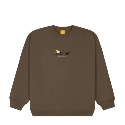Dime Weather Crewneck Walnut